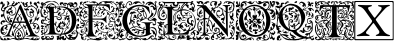 Garamond Decorative Initials EB example